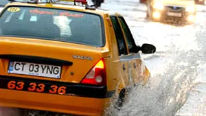 Drum judeţean din Constanţa, inundat din cauza precipitaţiilor abundente
