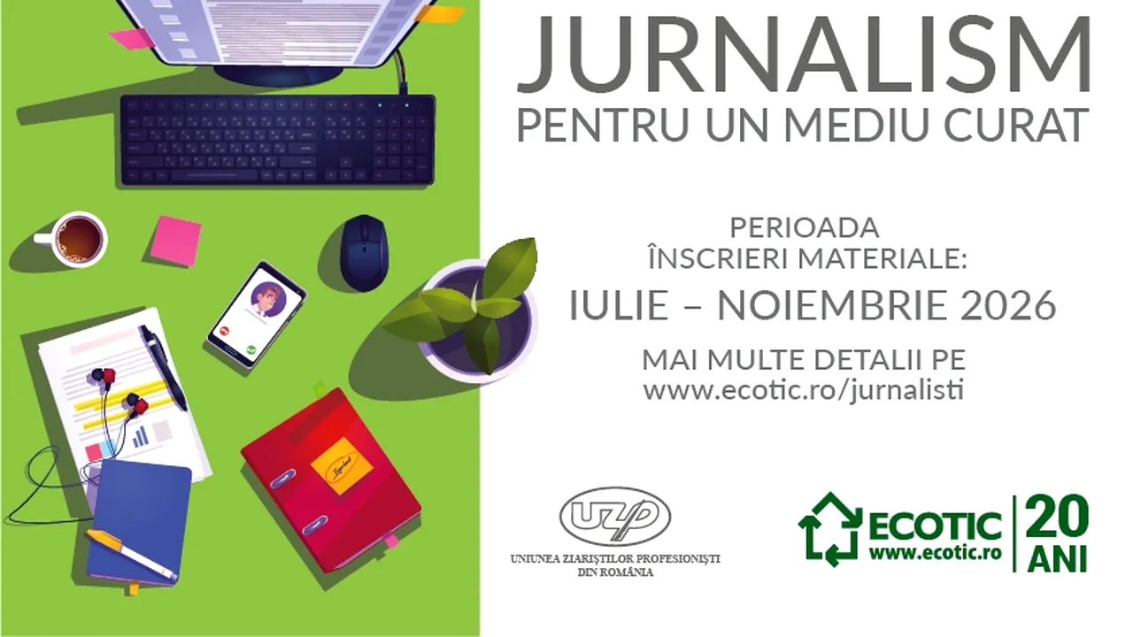 ECOTIC și UZPR lansează cea de-a III-a ediție a concursului „Jurnalism pentru un Mediu Curat”