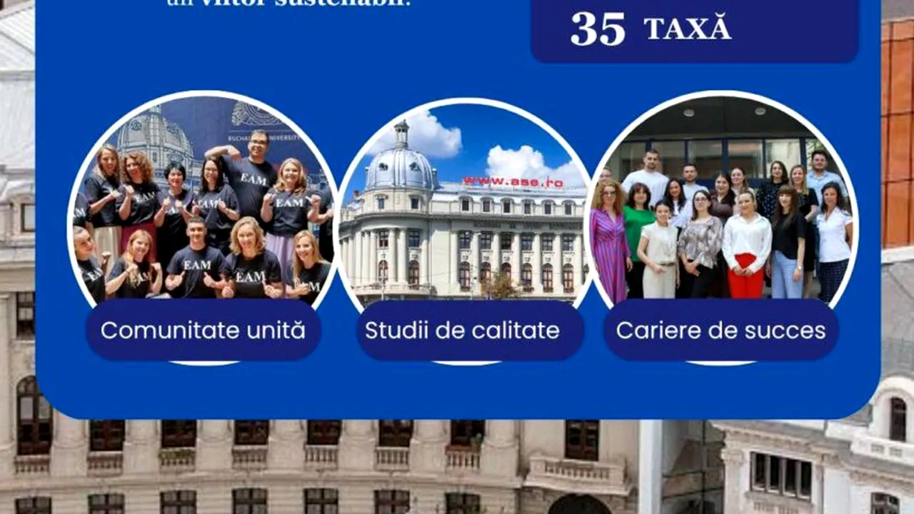 Facultatea de Economie Agroalimentară și a Mediului din cadrul ASE București dă startul admiterii 2026