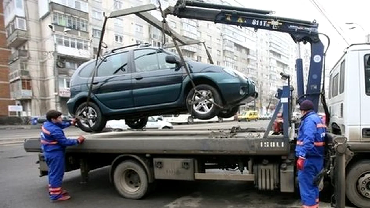 Capitala cumpără autospeciale pentru ridicarea rapidă a maşinilor parcate neregulamentar sau abandonate
