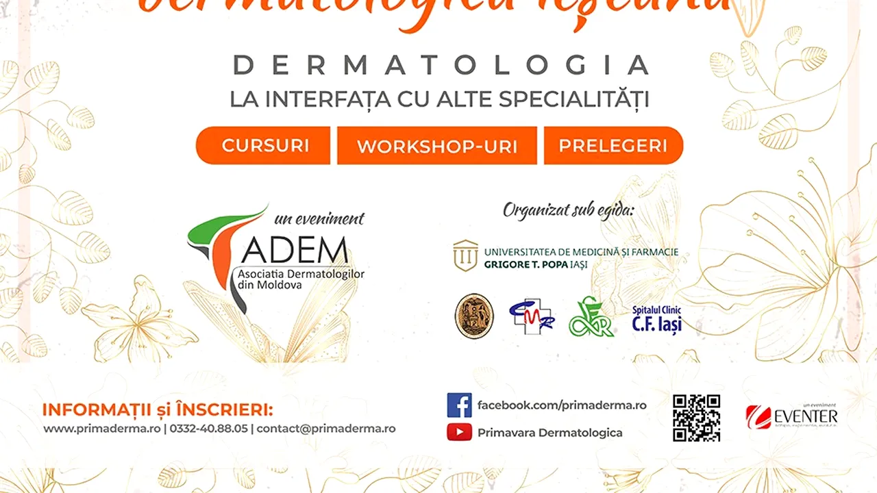 Au început înscrierile pentru ”Primăvara dermatologică ieşeană”, eveniment important în lumea medicală