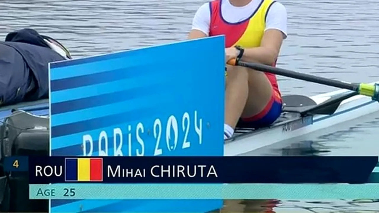 Canotorul român Mihai Chiruţă s-a calificat în semifinala probei de simplu vâsle la Paris 2024