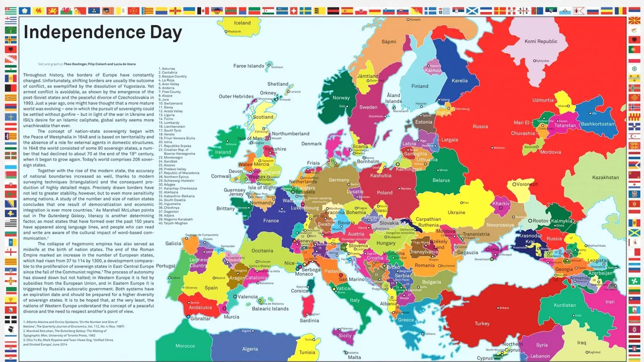 HARTA Europei independente: Cum ar arăta România fără teritoriile care vor autonomie