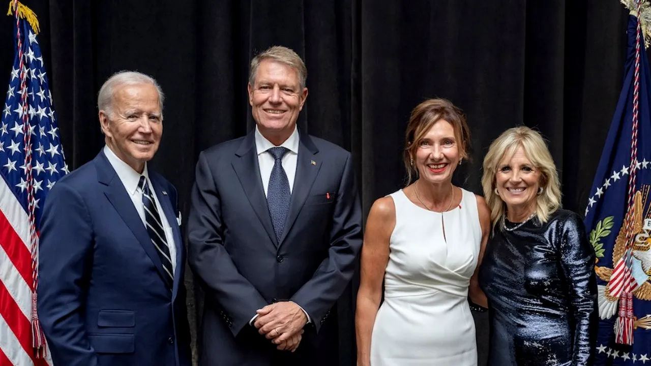 Iohannis şi Prima Doamnă, fotografie alături de Joe Biden şi soţia sa