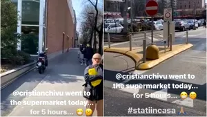 Cristi Chivu a aşteptat ore în şir să intre într-un supermarket. Mesajul transmis de soţia sa pe Instagram