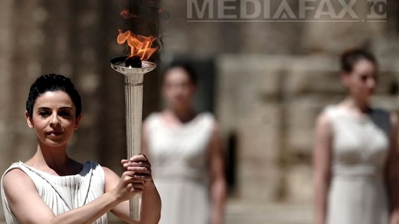 Flacăra olimpică este aprinsă joi la Olimpia - GALERIE FOTO