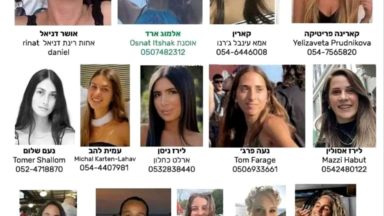 Israelul publică fotografii cu femei soldaţi din IDF, dispărute în Fâşia Gaza, posibil capturate de invadatorii palestinieni 