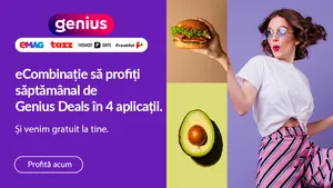 Un client Genius activ în eMAG, Tazz, Fashion Days şi Freshful economiseşte de patru ori mai mult decât înainte de lansarea beneficiilor în cele patru aplicaţii (P)