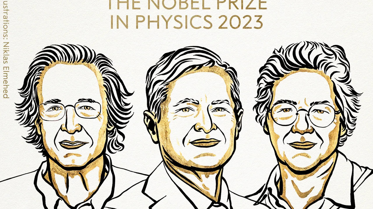 Premiul Nobel 2023 pentru fizică a fost atribuit lui Pierre Agostini, Ferenc Krausz şi Anne L'Huillier / Ungaria, două premii în două zile