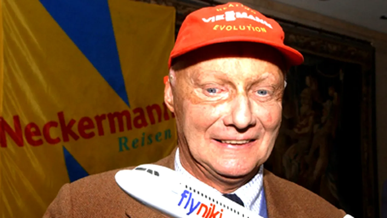 Niki Lauda vine în România pentru a-şi lansa compania aeriană