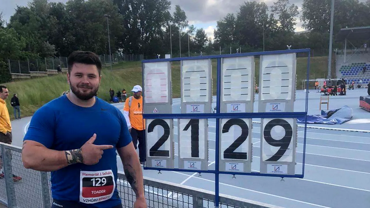 Aruncătorul dinamovist Rareş Toader s-a calificat la Jocurile Olimpice cu un nou record naţional