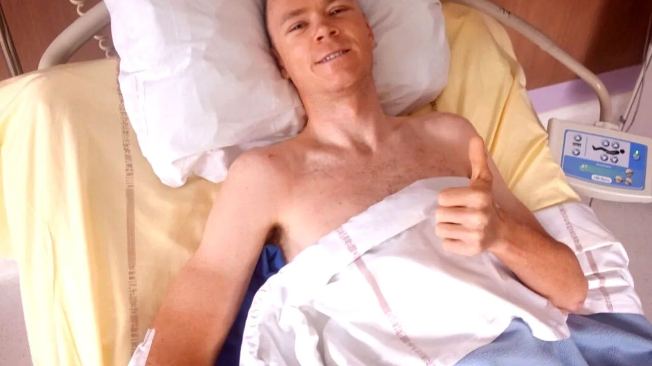 Ciclistul Chris Froome, după ce a suferit multiple fracturi: Ştiu cât de norocos sunt să fiu aici şi cât de mult le datorez paramedicilor