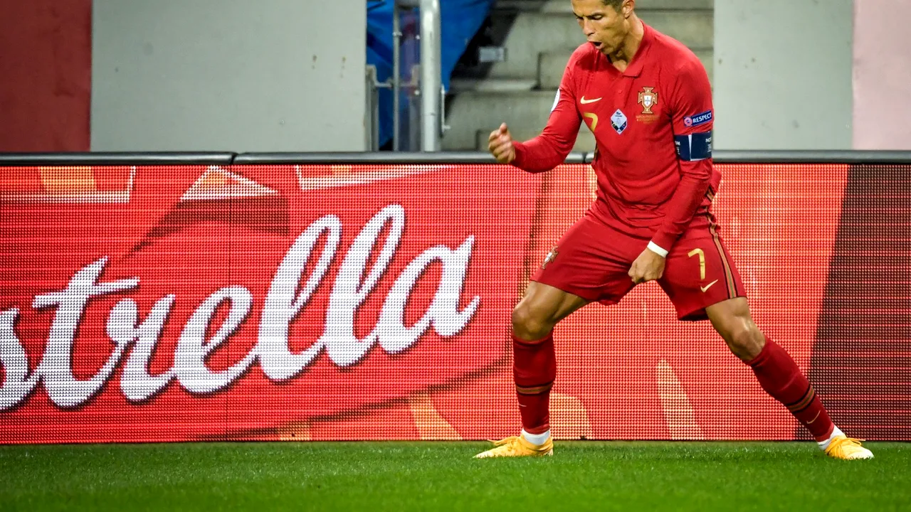 Record doborât de Cristiano Ronaldo la naţională. A marcat golul 100 pentru Portugalia