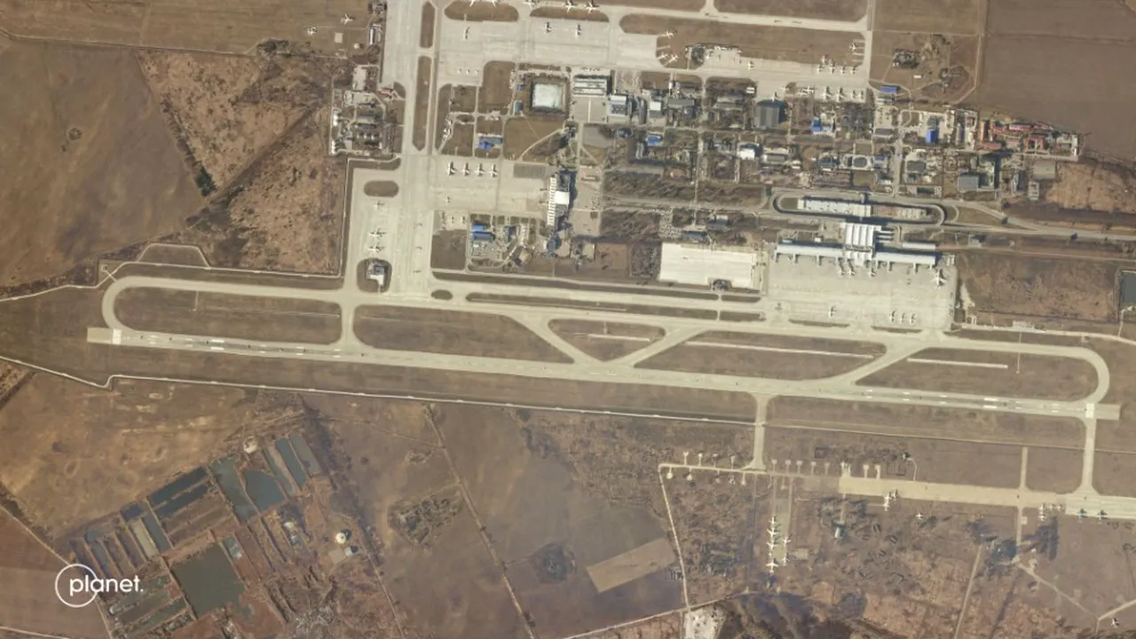 Imagini din satelit arată că aeroportul internaţional din Kiev este neatins
