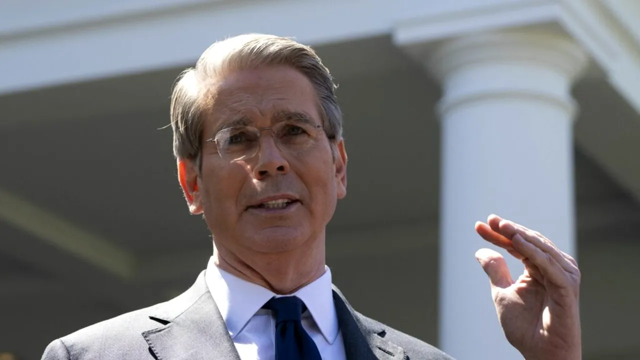 Secretary of the Treasury Scott Bessent speaks to the media 