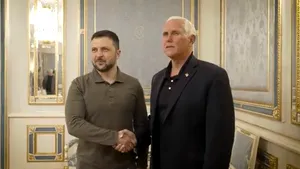 Mike Pence, fostul vicepreşedinte al SUA, s-a întâlnit cu Zelenski la Kiev