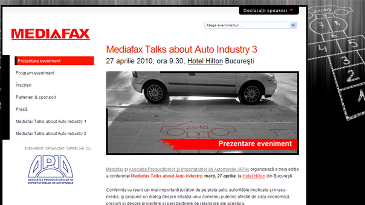 Mediafax Talks about Auto Industry pune în discuţie evoluţia pieţei auto şi programul Rabla în 2010