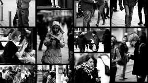 De ce nu se mai uită oamenii în sus? Cum a schimbat telefonul mobil modul în care interacţionăm cu cei din jur - GALERIE FOTO