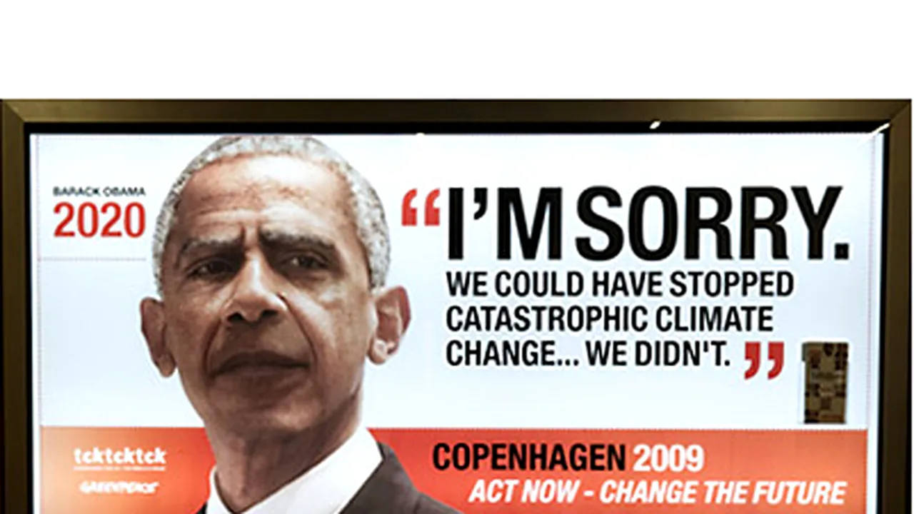 Campanie inedită Greenpeace: Cum vor arăta Obama, Sarkozy, Merkel sau Gordon Brown peste 10 ani?