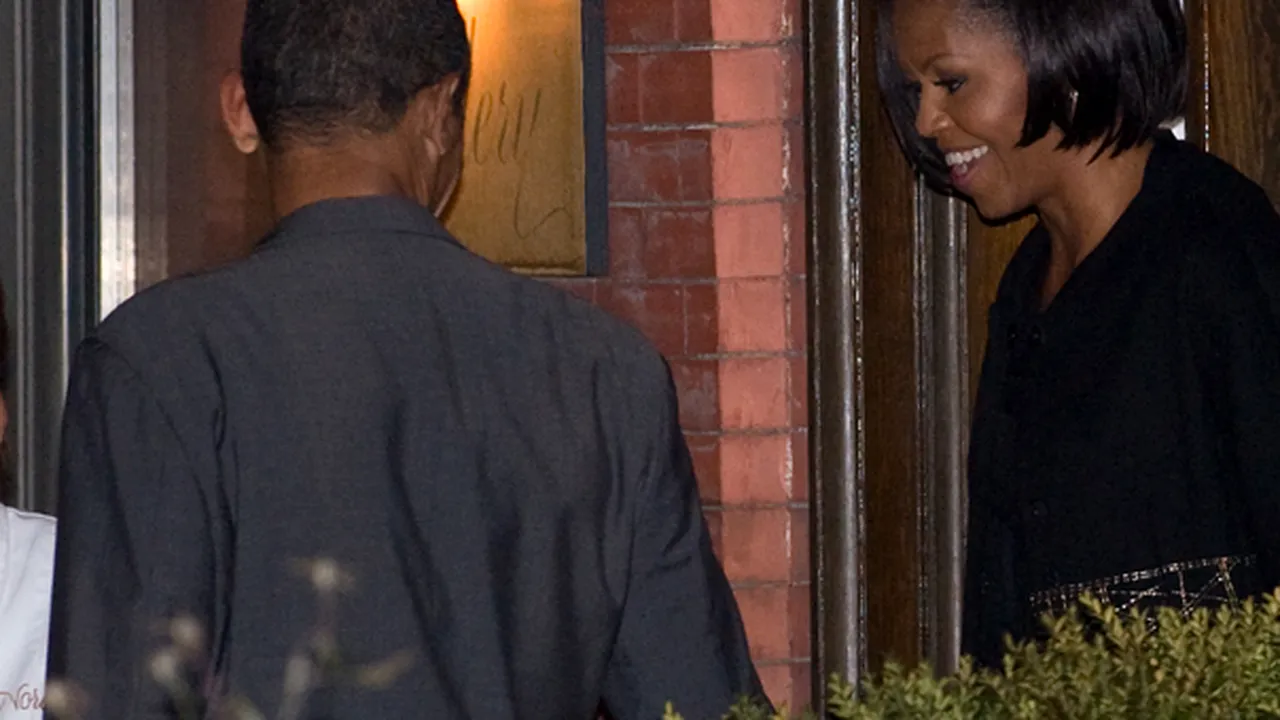 Obama şi-a invitat soţia la un restaurant bio