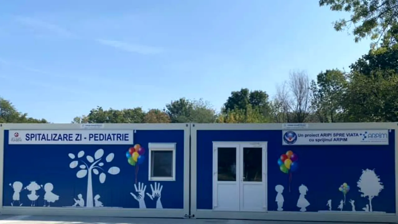 Primul spital modular pentru copii, pentru patologie gravă, a costat 150.000 de euro şi se află în curtea Institutului Fundeni