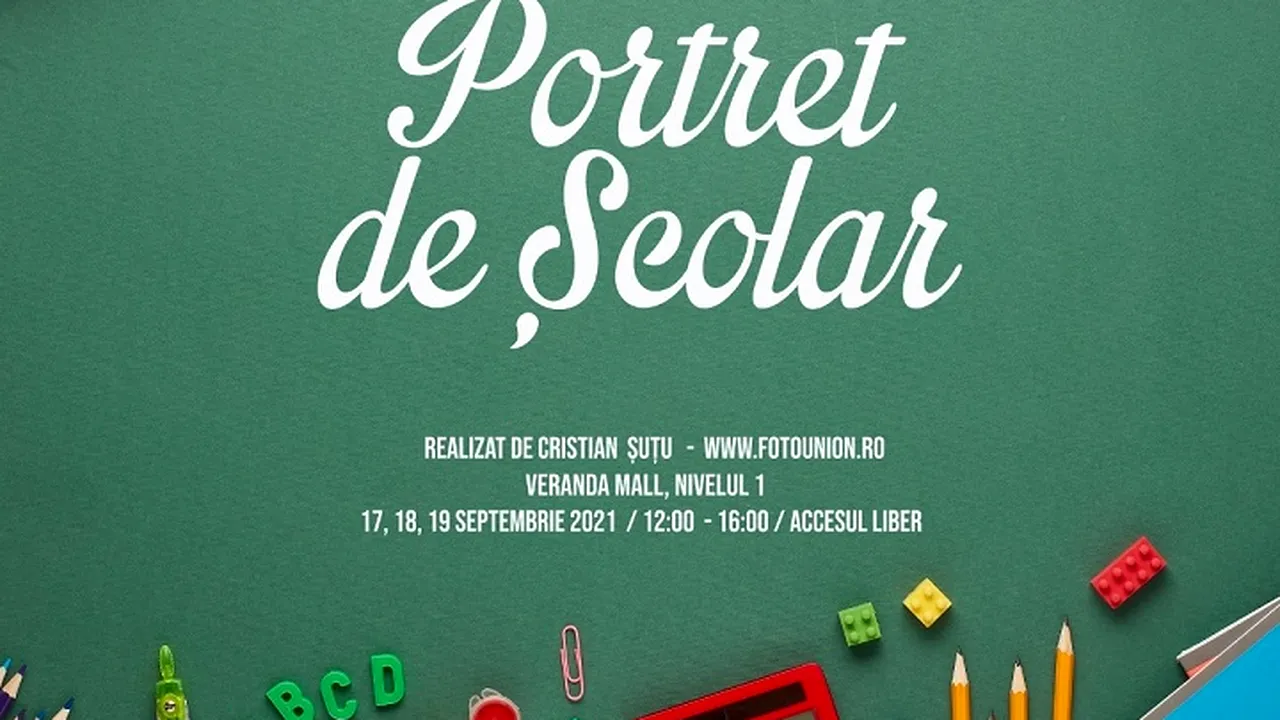 Începerea şcolii se sărbătoreşte la Veranda Mall cu o nouă ediţie „Portret de Şcolar”