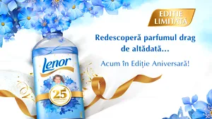 (P) Redescoperă parfumul de care te-ai îndrăgostit. Unul dintre cele mai îndrăgite parfumuri Lenor revine în ediţie limitată, odată cu aniversarea a 25 de ani în România 
