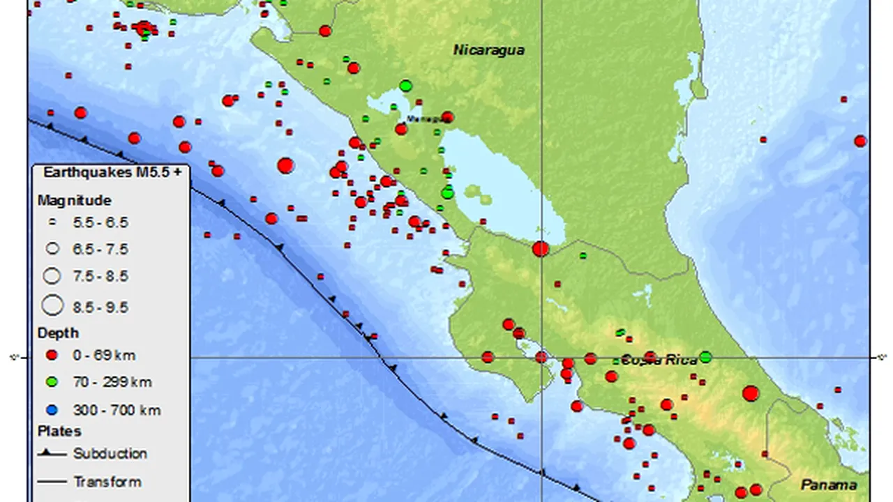 ALERTĂ DE CUTREMUR puternic în Nicaragua: O serie de mici seisme s-au produs în urma activării unei importante falii locale