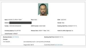 Tiger Woods, reţinut luni de Poliţia din Florida, susţine că de vină a fost amestecul de medicamente, nu alcoolul