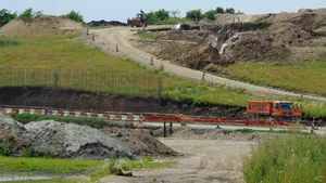 Lucrările pe lotul 3 al autostrăzii Sebeş-Turda au fost reluate - FOTO