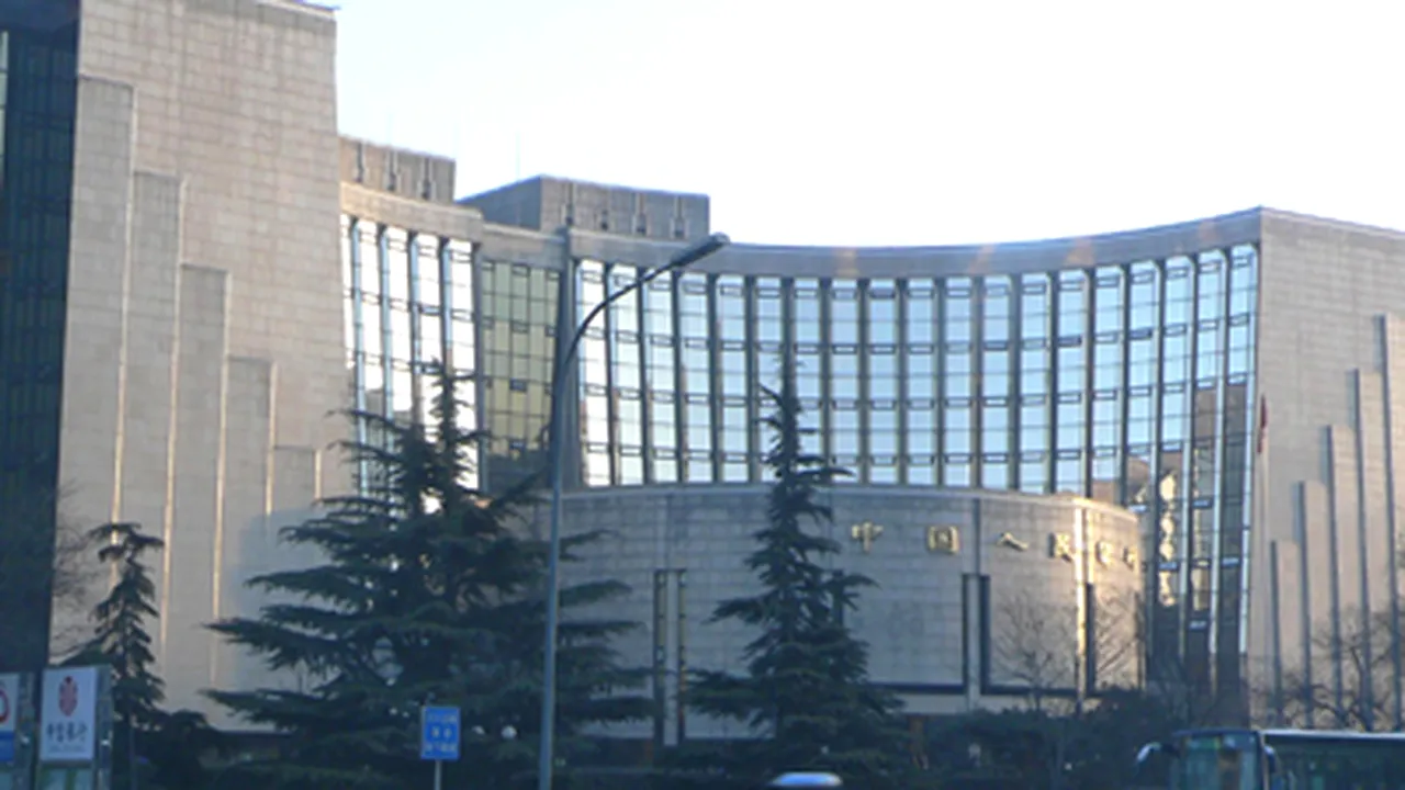 Banca Populară a Chinei a coborât dobânda de politică monetară la 5,31%