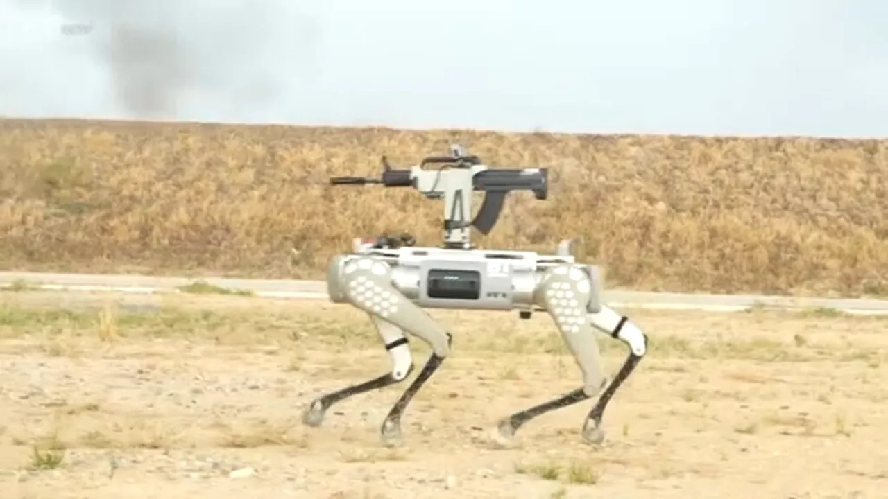 Câini roboți au fost antrenați pe teritoriul Rusiei în exercițiul trilateral China-Rusia-Mongolia