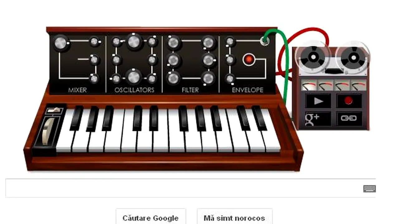 ROBERT MOOG, inventatorul sintetizatorului, omagiat de GOOGLE printr-un logo sonor
