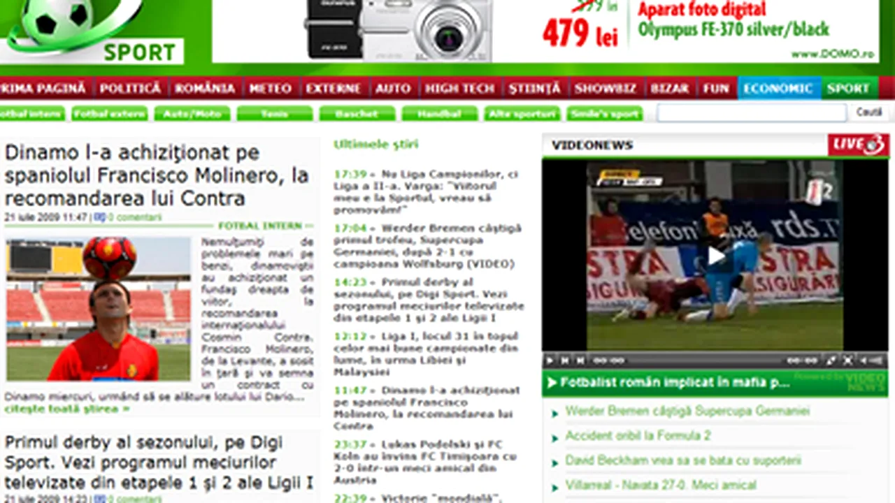 Reduceri de personal la secţia sport a postului Antena 3