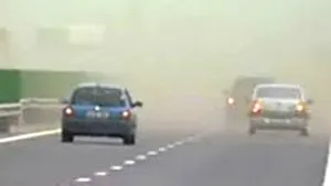 Vizibilitate redusă pe Autostrada Soarelui (VIDEO)