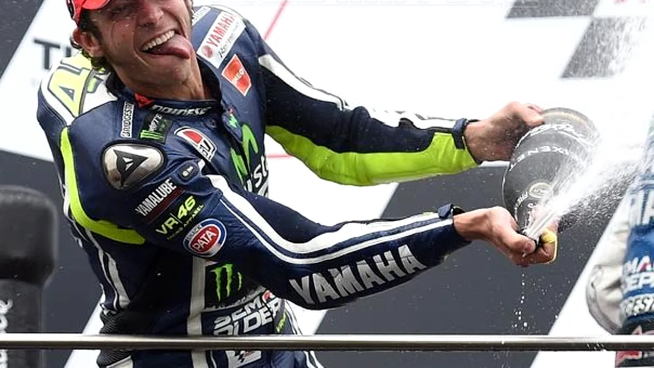 Valentino Rossi a câştigat Grand Prix-ul Marii Britanii la MotoGP