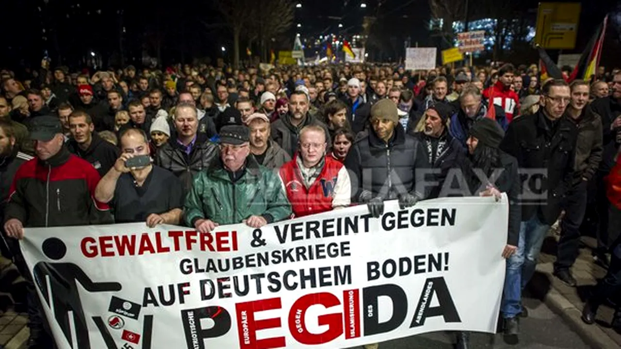 Mişcarea antiislam Pegida apreciază că atacul de la Paris confirmă ipotezele pe care le promovează