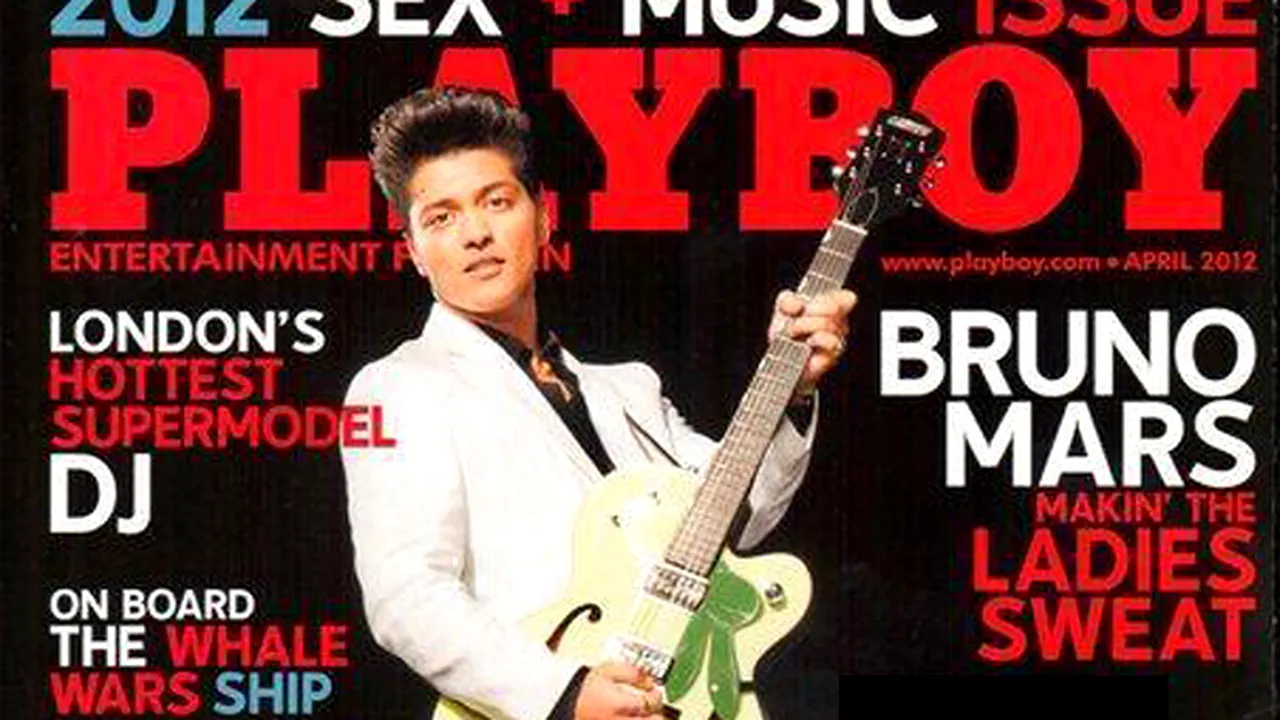 Bruno Mars, al 10-lea bărbat din istorie care apare pe coperta Playboy. Cine a fost primul bărbat care a apărut pe coperta celebrei reviste - FOTO