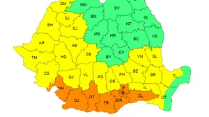 METEO. România este împărțită între caniculă extremă și vijelii