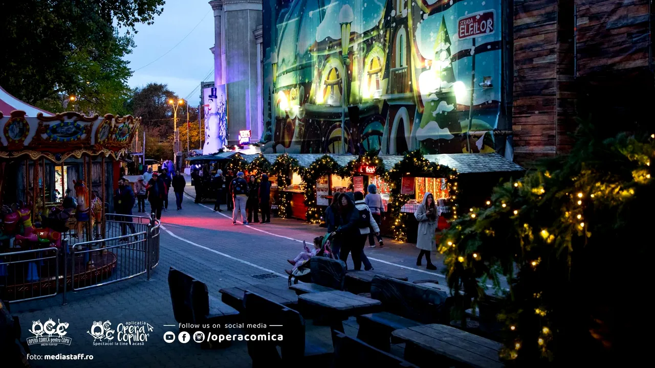 Târgul Poveste de Crăciun de la Opera Comică pentru Copii se deschide vineri