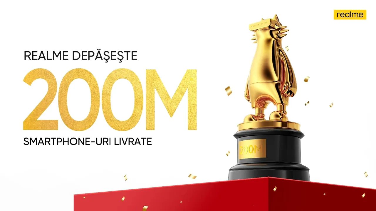 Realme anunţă peste 200 milioane de telefoane vândute la nivel global