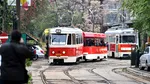 Sute de bucureșteni s-au plimbat cu tramvaiele istorice de 1 Mai