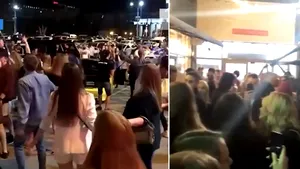 Care distanţare? Petrecere monstruoasă cu peste 100 de persoane, în ciuda restricţiilor, într-un oraş cu 2.000 de îmbolnăviri de COVID-19. VIDEO