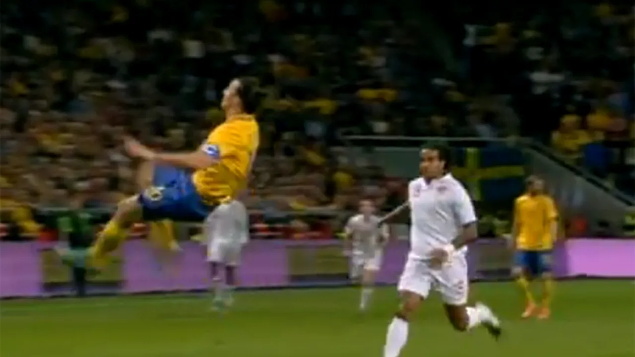 Ibrahimovici, gol SENZAŢIONAL în meciul cu Anglia: A marcat din foarfecă de la 30 de metri! Gerrard: Probabil cel mai frumos gol din viaţa mea - VIDEO