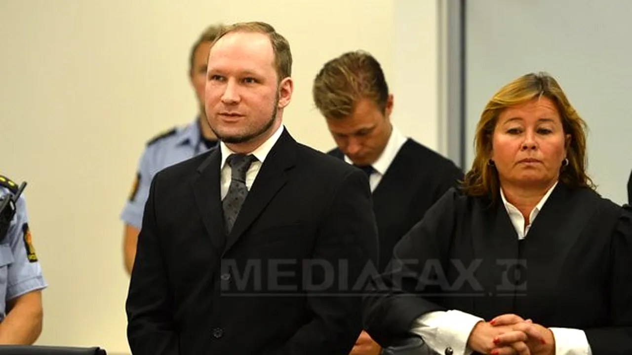 VERDICT în cazul lui Breivik: Condamnat la 21 de ani de închisoare - pedeapsa maximă în Norvegia