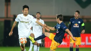 Astra Giurgiu a fost învinsă de FC Salzburg, scor 2-1, în grupa D a Ligii Europa