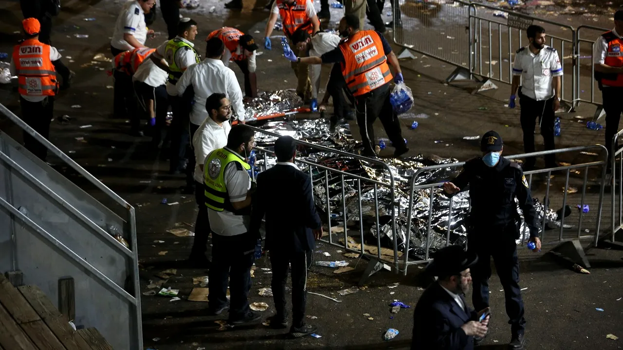 Tragedie în Israel. Cel puţin 44 de persoane au murit în timpul unui eveniment religios / Benjamin Netanyahu: „Un dezastru grav”