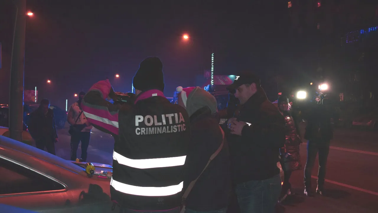 FOTO Poliţiştii costumaţi în Moş Crăciun au reţinut trei traficanţi de droguri la Piteşti 