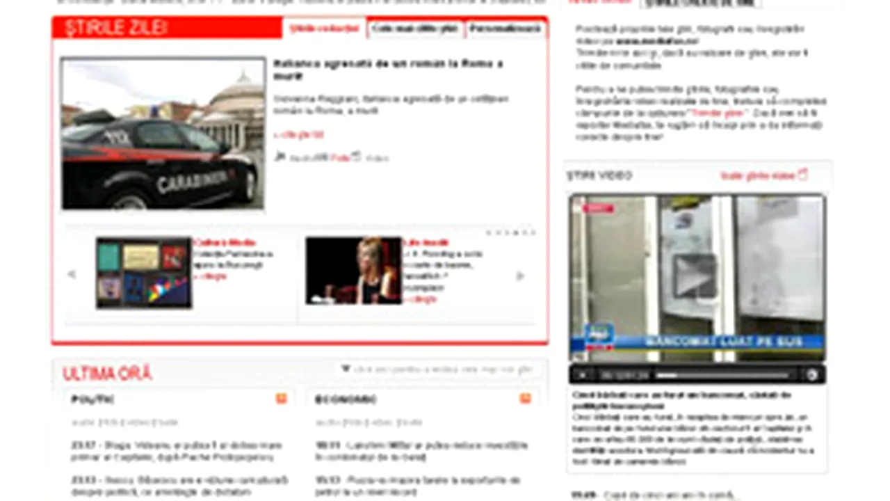 www.mediafax.ro şi www.mediafax.biz, câştigătoare la Internetics 2007