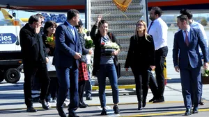 VIDEO, FOTO | Simona Halep, oficial noul lider al clasamentului WTA, a sosit în România: 